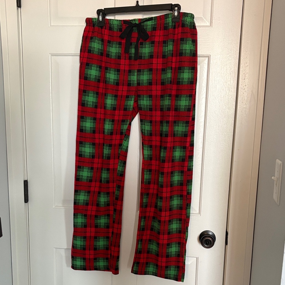 Just Love Red and Green Plaid Women's Pajama Pants